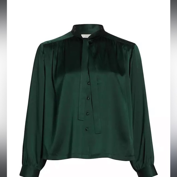 DÔEN Judith Silk Tieneck Blouse - Picture 3 of 11